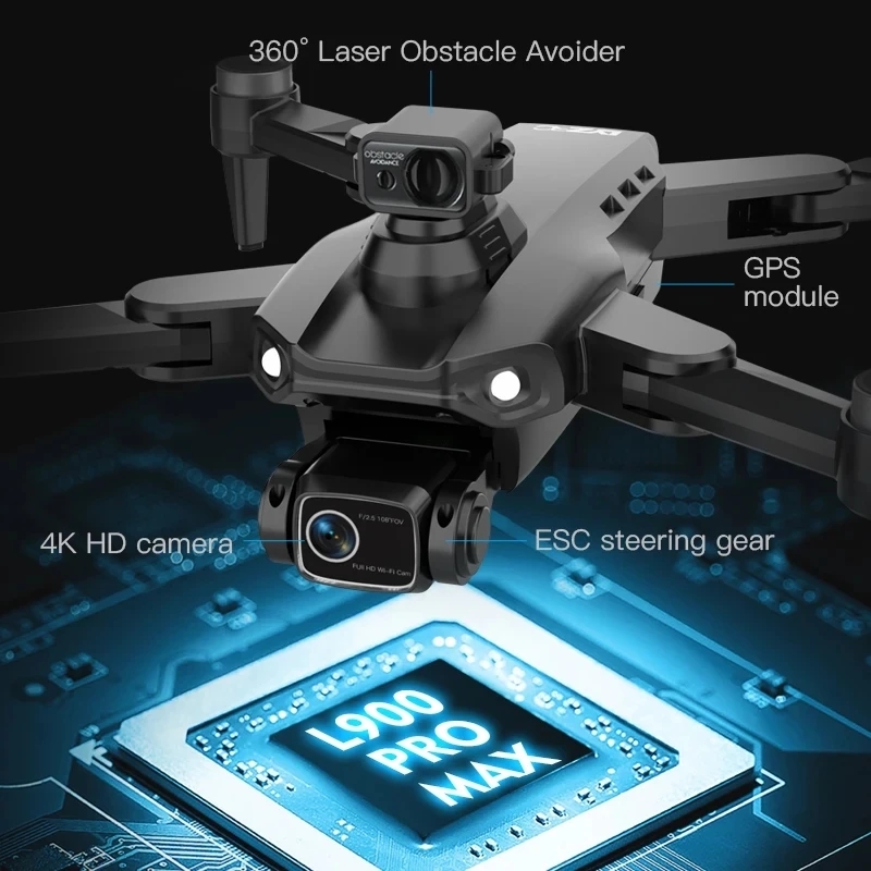 L900 Pro MAX GPS Drone 4K Prof - đánh giá và giá Rc Helicopter Case