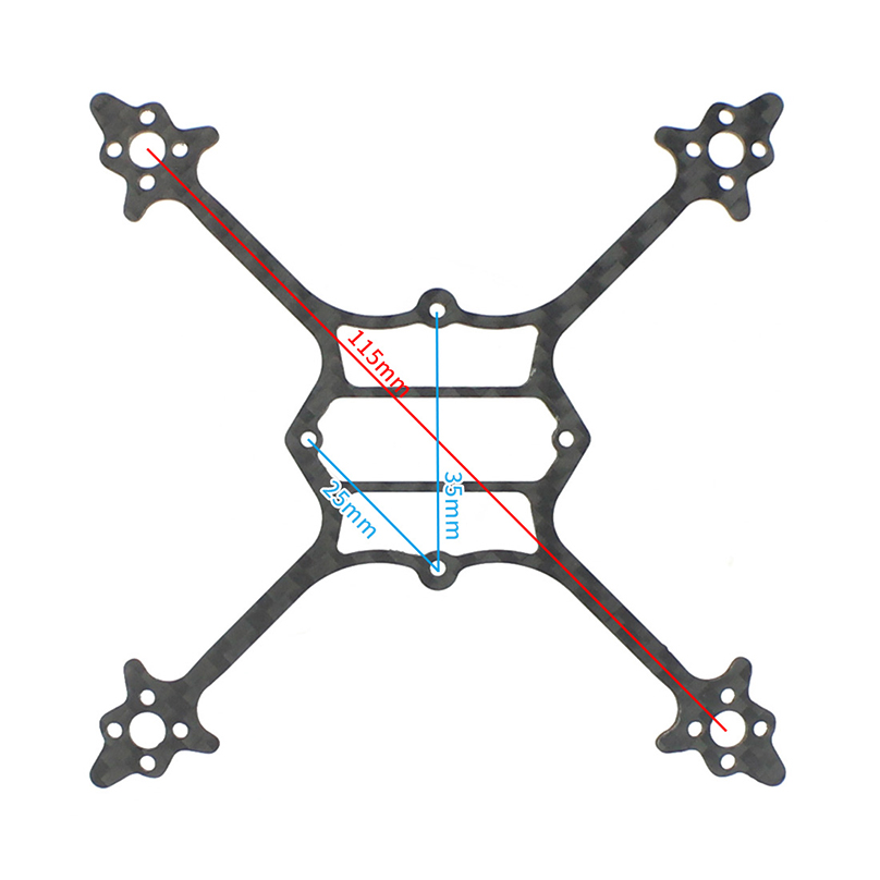 115mm Wheelbase Bottom Plate 3 - đánh giá và giá Rc Helicopter Remote Control