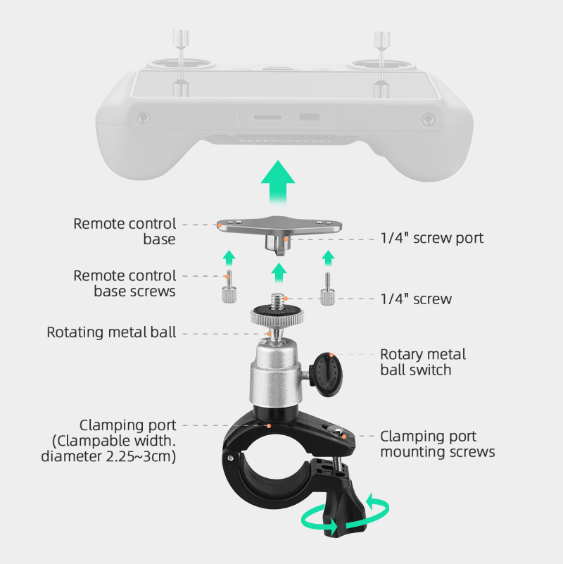 Bike Clip Mount for DJI Mini 3 - đánh giá và giá Dji Drone Mini 3